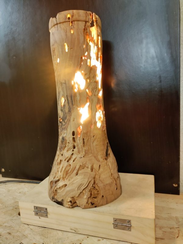 lampe ajourée pommier